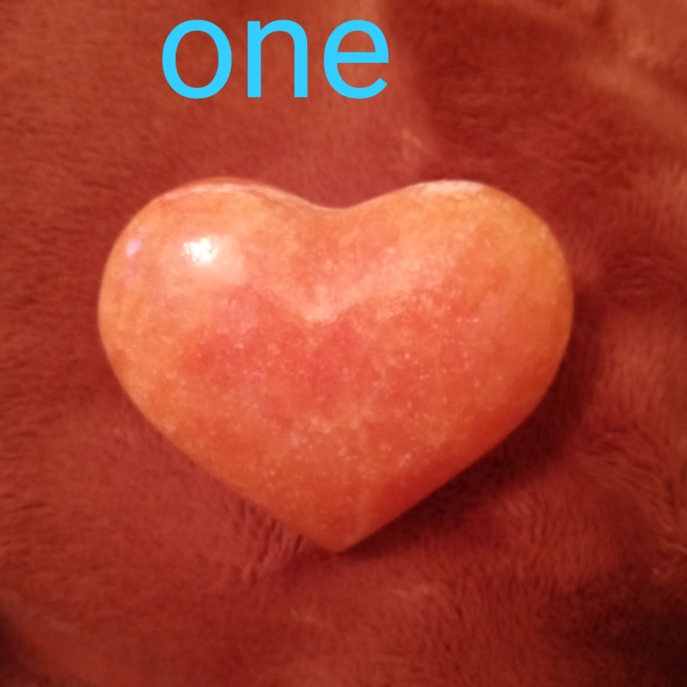 Orange Onyx Heart 🧡